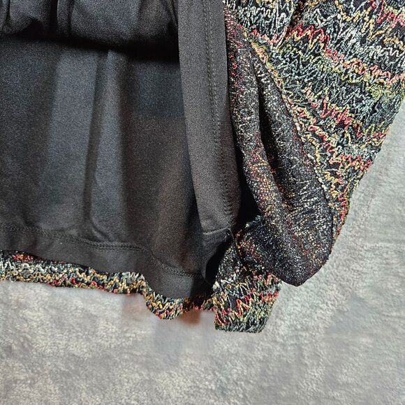 NWT JM Collection Tunic Blouse Womens XL multicolor knit overlay career modest - Picture 6 of 11